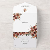 Invitation Tout En Un Automne Automne mariage rustique All In One Invita (Dehors)