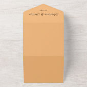 Invitation Tout En Un Automne Feuilles d'automne en un seul mariage Invi (Dehors)