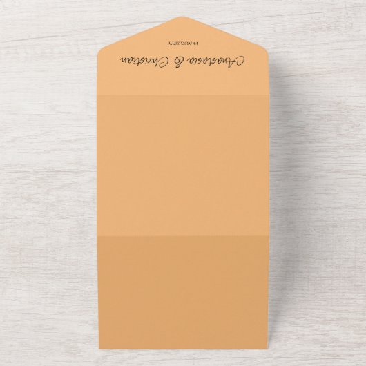 Invitation Tout En Un Automne Feuilles d'automne en un seul mariage Invi (Dehors)