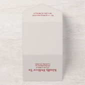 Invitation Tout En Un Automne Fleur sauvage Floral Mariage (Dehors)