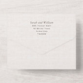 Invitation Tout En Un Automne lac et forêt Tout en un Mariage Inviter (Verso)