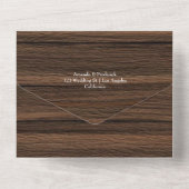 Invitation Tout En Un Automne Rustique - Automne Mariage Floral (Verso)