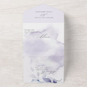 Invitation Tout en Un avec Feuillage Violet Prune  (Dehors)