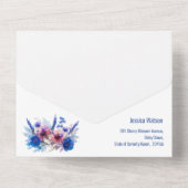 Invitation Tout En Un 💍 Avec Menu Pastel Whispers Meadows (Verso)