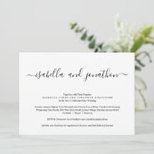 Invitation Tout en un avec RSVP et Registre (Debout devant)