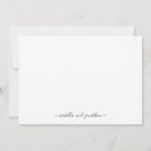 Invitation Tout en un avec RSVP et Registre (Dos)