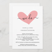 Invitation Tout en un avec RSVP et Registre (Devant / Derrière)