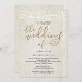 Invitation Tout en un avec RSVP et Registre (Devant / Derrière)