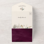 Invitation Tout En Un Baby shower d'arche à bouquet floral Rustique Boho (Dehors)