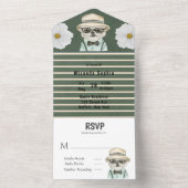 Invitation Tout En Un Baby shower de chien de chien mou d'aquarelle (À l'intérieur)