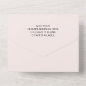 Invitation Tout En Un Baby shower de fraise d'aquarelle mignonne (Verso)