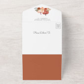 Invitation Tout En Un Baby shower en terre cuite rustique petit Citrouil (Dehors)