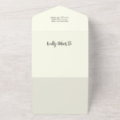 Invitation Tout En Un Baby shower Fleur sauvage Boho (Dehors)