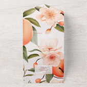 Invitation Tout En Un Baby Shower Fuzz pêche (Dehors)