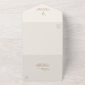 Invitation Tout En Un Baby's Breath Terracotta RSVP (Dehors)