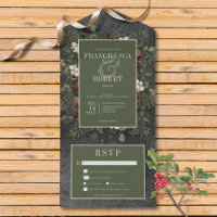 Baies d'hiver rustiques et dîner noir de pin