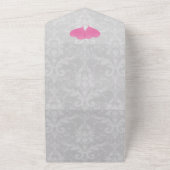 Invitation Tout En Un Balloons de Coeur Rose Mariage Tous en une invitat (Dehors)