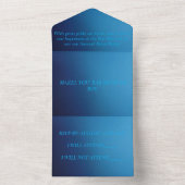 INVITATION TOUT EN UN BAR MITZVAH SON 13E SIMPLE (À l'intérieur)