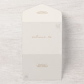 Invitation Tout En Un Barn Rustic Goldenrod Wedding RSVP (Dehors)