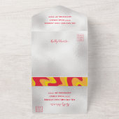 Invitation Tout En Un Barre Bat mitzvah tout en une Parties scintillant (Dehors)