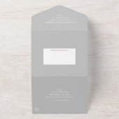 Invitation Tout En Un Beach Seashells Aquarelle Côte Chic Mariage (Dehors)