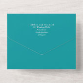 Invitation Tout En Un Beau HUMMINGBIRDS Couple Mariage (Verso)