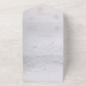 Invitation Tout En Un Bébé il fait froid à l'extérieur Flocons de neige (Dehors)