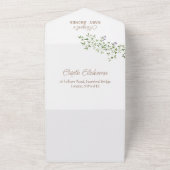 Invitation Tout En Un Bébé Shower bois Peter le Lapin Beatrix (Dehors)