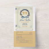 Invitation Tout En Un Bibliothèque de Mariages de livres - Chapitre de c (À l'intérieur)