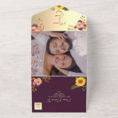 Invitation Tout En Un Bijou Boho coloré Mariage tonique (Dehors)