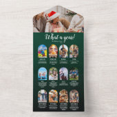 Invitation Tout En Un Bilan de l'année verte en collage de plusieurs pho (À l'intérieur)