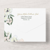 Invitation Tout En Un Bismillah Magnolia tout en un Mariage (Verso)