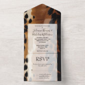 Invitation Tout En Un Black Brown Gold (À l'intérieur)
