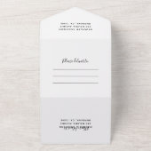 Invitation Tout En Un Black Nothing Fancy Just Love Mariage (Dehors)