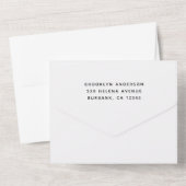 Invitation Tout En Un Black Nothing Fancy Just Love Mariage (Verso)