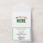 INVITATION TOUT EN UN BLANC PERSONNALISABLE MODERNE ET MARQUE VERIFIEE D (À l'intérieur)