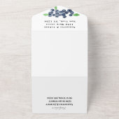 Invitation Tout En Un Blueberries Berries Fruit Élégant Mariage rustique (Dehors)