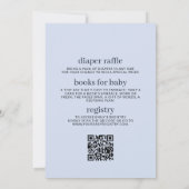 Invitation Tout en un Blueberry Berry Sweet Boy Baby shower (Dos)