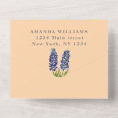Invitation Tout En Un Bluebonnets Texas Baby shower genre neutre (Verso)