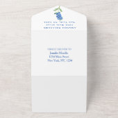 Invitation Tout En Un Bluebonnets Texas Baby shower genre neutre (Dehors)