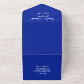 Invitation Tout En Un Bluebonnets Texas Texan Elegant QR Code Mariage (Dehors)