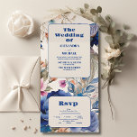 Invitation Tout En Un Blush Floral Peacock Chinoiserie Mariage<br><div class="desc">Découvrez la perfection de la commodité avec notre Floral Chinoiserie Mariage All-in-One Invitation. Ce design innovant combine harmonieusement l'invitation, le RSVP et la carte de détails en un seul chef-d'oeuvre cohésif. Dites adieu à la difficulté de gérer plusieurs cartes - notre invitation tout-en-un est une solution économique et sans stress...</div>