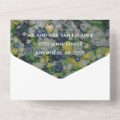 Invitation Tout En Un BM Bar Bat mitzvah Greens Silvers (Verso)