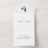 Invitation Tout En Un Bohême Elégance Simple Amateurs de café Mariage (À l'intérieur)