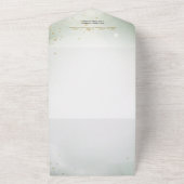 Invitation Tout En Un Boho Aquarelle Verdure Floral Moderne Mariage (Dehors)