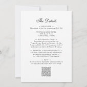 Invitation Tout en un Boho Blush Rose Roses Palm Mariage feui (Dos)