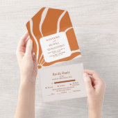 Invitation Tout En Un Boho Chic Retro Floral Mariage (Déchirure)