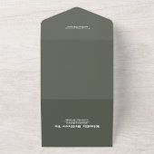 Invitation Tout En Un Boho Desert Cactus Code QR Mariage illustré (Dehors)