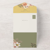 Invitation Tout En Un Boho Floral Spring Wedding (Dehors)
