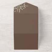 Invitation Tout En Un Boho Mariage Beige Botanique (Dehors)